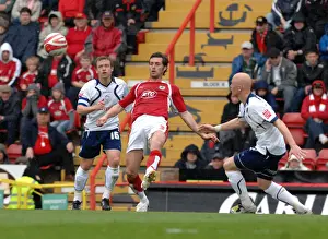 Jamie McAllister in Action for Bristol City Against Preston North End
