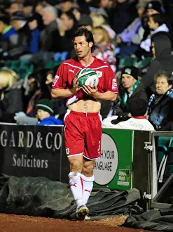 Framed Print : Jamie McAllister in Action: Championship Showdown between Bristol City and Plymouth Argyle (16th March 2010) Framed Print : Jamie McAllister in Action: Championship Showdown between Bristol City and Plymouth Argyle (16th March 2010)