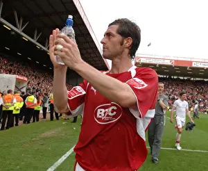 Bristol City V Preston North End Prints: Jamie McAllister Focused: Bristol City vs Preston North End