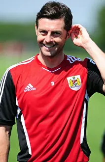 Jamie McAllister: Focused during Bristol City's Pre-season Training
