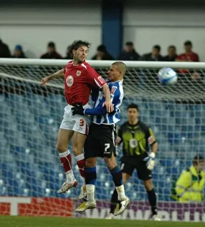 Sheffield Wednesday V Bristol City Collection: Jamie McAllister gets above marcus tudgay