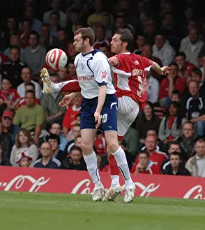 Bristol City V Preston North End Prints: Jamie McAllister: In the Heart of the Bristol City vs Preston North End Rivalry