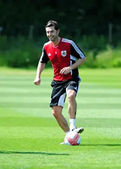 Jamie McAllister: Intense Concentration at Bristol City Football Club Pre-Season Training