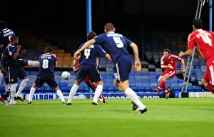Southend United V Bristol City Prints: Jamie McAllister Scores the Opener: Carling Cup 2010 - Bristol City vs. Southend United
