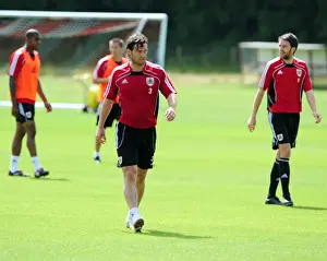 Pre-Season Training Prints: Jamie McAllister: Unwavering Focus in Bristol City Football Club Pre-Season Training