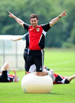 Pre-season Training Prints: Jamie McAllister: Unyielding Determination in Bristol City's Pre-Season Training