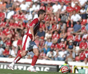 Framed Print : Jamie McAllister's Intense Battle: Bristol City vs Scunthorpe United Framed Print : Jamie McAllister's Intense Battle: Bristol City vs Scunthorpe United