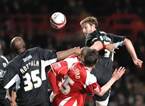 Jamie McCombe in Action for Bristol City against Charlton Athletic
