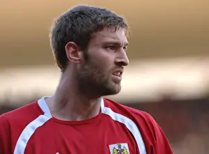 Jamie McCombe in Action for Bristol City Against Wolverhampton Wanderers