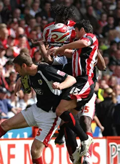Images Dated 28th April 2008: Jamie McCombe Gary Speed