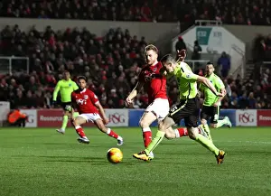 Bristol City V Brighton Prints: Jamie Murphy Scores Opening Goal for Brighton against Bristol City