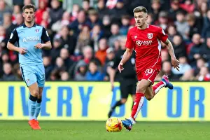 Bristol City V Rotherham United Prints: Jamie Paterson in Action: Bristol City vs Rotherham United