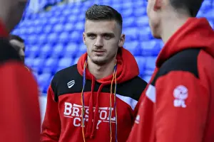 Reading V Bristol City Prints: Jamie Paterson of Bristol City Supports Stonewall UK with Rainbow Laces at Reading's Majedski Stadium