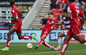 Bristol City V Queens Park Rangers Prints: Jamie Paterson Scores the Decisive Goal: 2-0 for Bristol City against Queens Park Rangers at Ashton Gate (April 14)