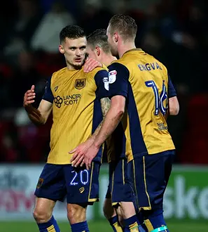 Fleetwood Town V Bristol City Prints: Jamie Paterson Scores the Opener: Bristol City's FA Cup Triumph over Fleetwood Town