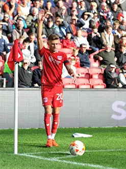 Bristol City V Blackburn Rovers Prints: Jamie Paterson Takes Corner Kick: Bristol City vs