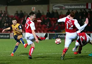 Fleetwood Town V Bristol City Prints: Jamie Paterson's Determined Shot: FA Cup Replay Clash Between Fleetwood Town and Bristol City