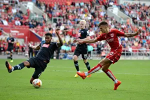 Bristol City V Derby County Prints: Jamie Paterson's Shot: Bristol City vs Derby County, Sky Bet Championship (17/09/2016)