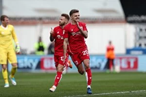 Images Dated 14th April 2017: Jamie Paterson's Thrilling Goal Celebration: Bristol City vs