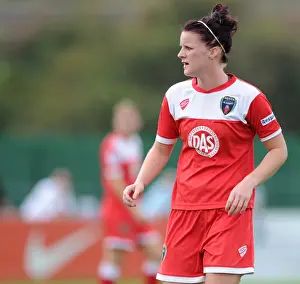 Jasmine Matthews in Action: Bristol Academy Women vs Manchester City Women WSL Match at SGS Wise Campus