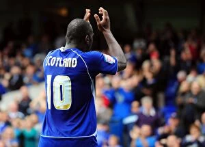Images Dated 28th August 2010: Jason Scotland Scores Against Bristol City for Ipswich in 2010 Championship Match