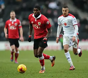MK Dons V Bristol City Prints: Jay Emmanuel-Thomas in Action for Bristol City against MK Dons at Stadium MK