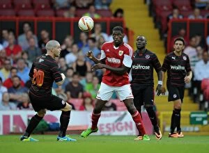 Images Dated 24th July 2013: Jay Emmanuel-Thomas in Action: Bristol City vs. Reading