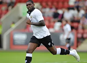 Pre-Season Prints: Jay Emmanuel-Thomas in Action: Bristol City vs Cheltenham Town