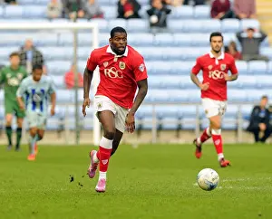 Jay Emmanuel-Thomas in Action: Bristol City vs Coventry City, Ricoh Arena, October 18, 2014 - Football