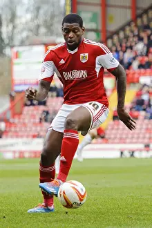 Bristol City V Gillingham Prints: Jay Emmanuel-Thomas in Action: Bristol City vs Gillingham