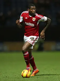 Framed Print : Jay Emmanuel-Thomas in Action: Bristol City vs Preston North End, November 2013