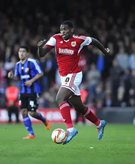 Bristol City V Swindon Town Prints: Jay Emmanuel-Thomas in Action: Bristol City vs Swindon Town, 2014