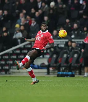 MK Dons V Bristol City Prints: Jay Emmanuel-Thomas of Bristol City in Action against MK Dons at Stadium MK