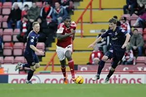 Bristol City V Walsall Prints: Jay Emmanuel-Thomas Dashes Past Defenders in Bristol City's Victory over Walsall