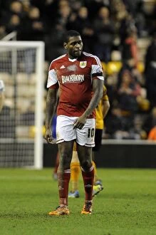 Images Dated 25th January 2014: Jay Emmanuel-Thomas Disappointment: Wolverhampton Wanderers vs. Bristol City, January 2014