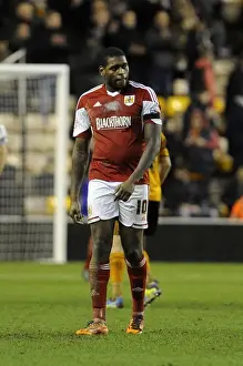 Wolves V Bristol City Prints: Jay Emmanuel-Thomas Disappointment: Wolverhampton Wanderers vs. Bristol City, January 2014