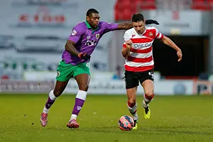 Jay Emmanuel-Thomas Dispossessed by Enda Stevens in FA Cup Clash