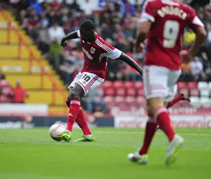 Bristol City V Bradford City Prints: Jay Emmanuel-Thomas Scores the Opener for Bristol City against Bradford City in Sky Bet League One