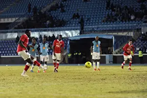 Botswana Prints: Jay Emmanuel-Thomas Scores Penalty for Bristol City during Botswana Tour 2014