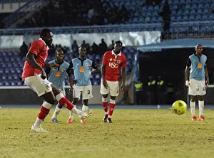 Botswana Prints: Jay Emmanuel-Thomas Scores Penalty for Bristol City in Botswana Tour 2014