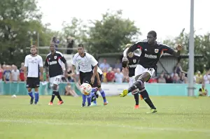 Pre Season Prints: Jay Emmanuel-Thomas Scores Penalty for Bristol City against Portishead Town, July 2014
