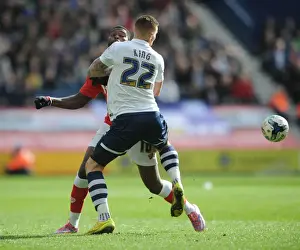 Title Race Prints: Jay Emmanuel-Thomas vs Jack King: Intense Battle at Deepdale