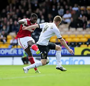 Jay Emmanuel-Thomas's Determined Shot: Port Vale vs. Bristol City, Sky Bet League 1