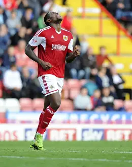 Bristol City V Colchester United Prints: Jay Emmanuel-Thomas's Drifting Shot - Bristol City vs Colchester United