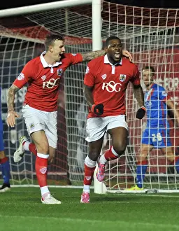 Bristol City V Doncaster Prints: Jay Emmanuel-Thomas's Thrilling FA Cup Goal Celebration for Bristol City