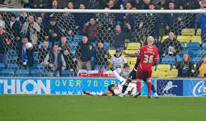 Millwall V Bristol City Prints: Jay Simpson Scores for Millwall Against Bristol City in 2011 Championship Match at Selhurst Park