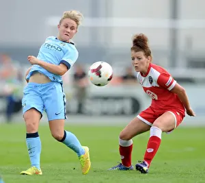 Manchester City Womens Prints: Jemma Rose in Action: Bristol Academy vs Manchester City Women's Super League Match