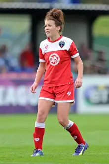 Framed Print : Jemma Rose in Action: Bristol Academy vs Manchester City Women's Super League Match