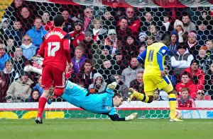 Bristol City V Sheffield Wednesday Prints: Jermaine Johnson Scores the Opener: Thrilling Moment from Bristol City vs Sheffield Wednesday
