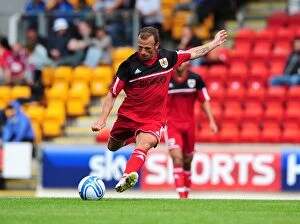 Images Dated 28th July 2012: Jody Morris in Action: Bristol City vs St Johnstone, Pre-Season Friendly at McDiarmid Park, 2012